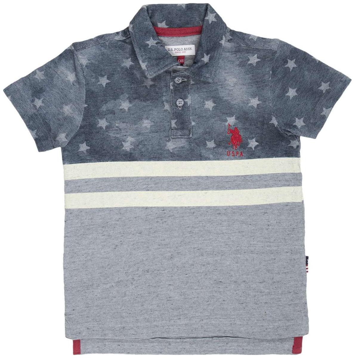 

U S Polo Assn Boy Cotton Solid T-shirt - Blue