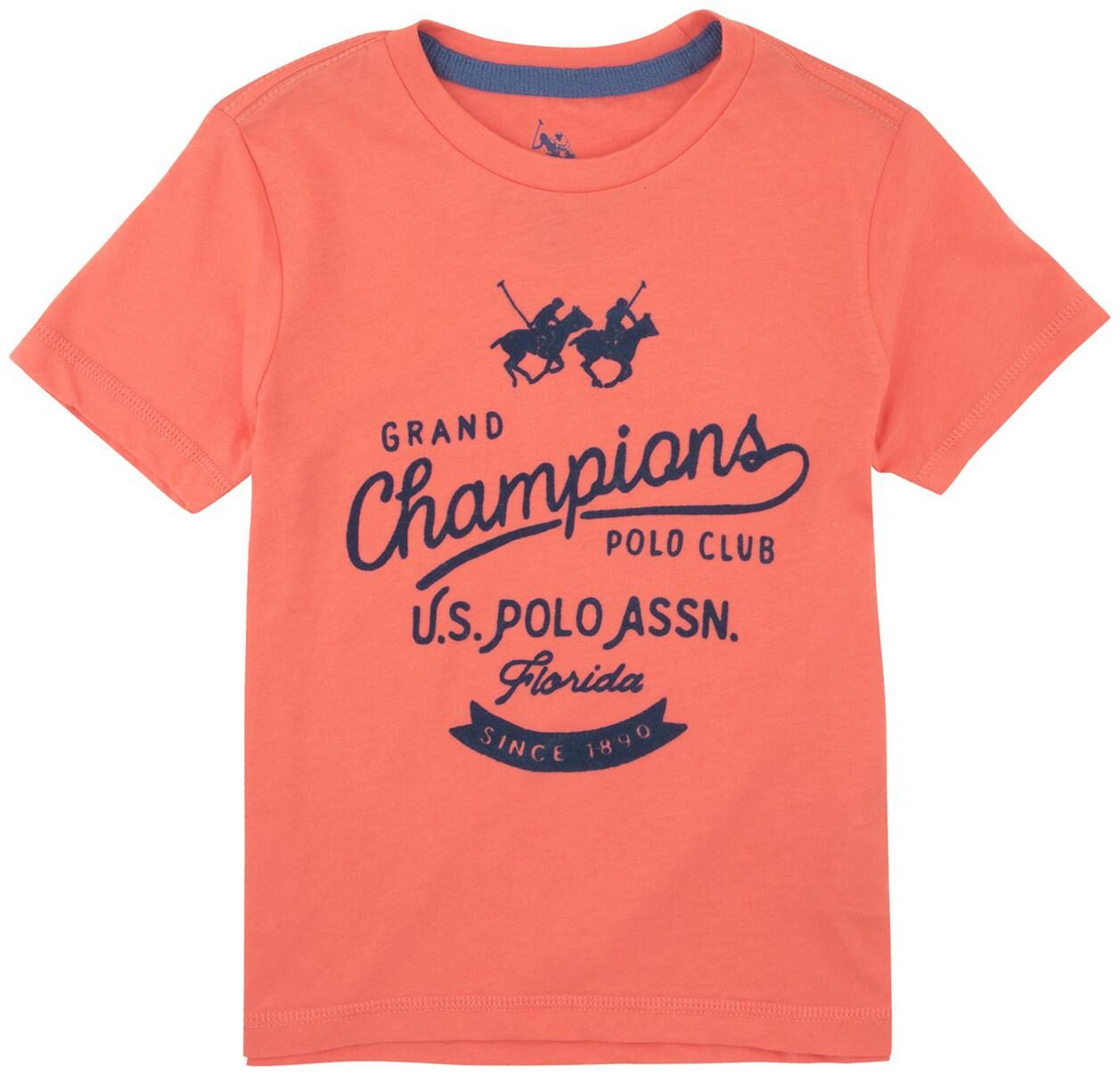 

U S Polo Assn Boy Cotton Printed T-shirt - Red