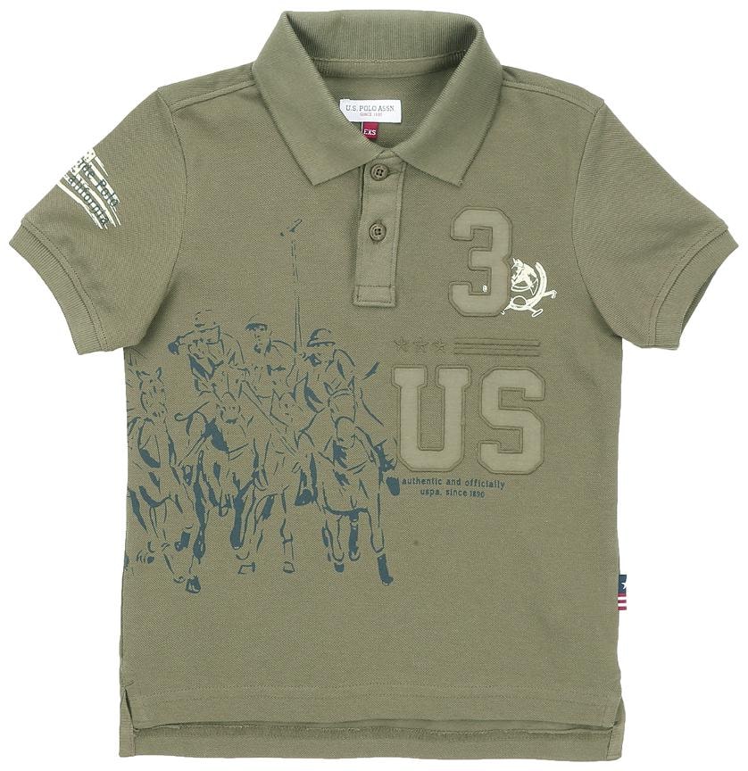 

U S Polo Assn Boy Cotton Solid T-shirt - Green
