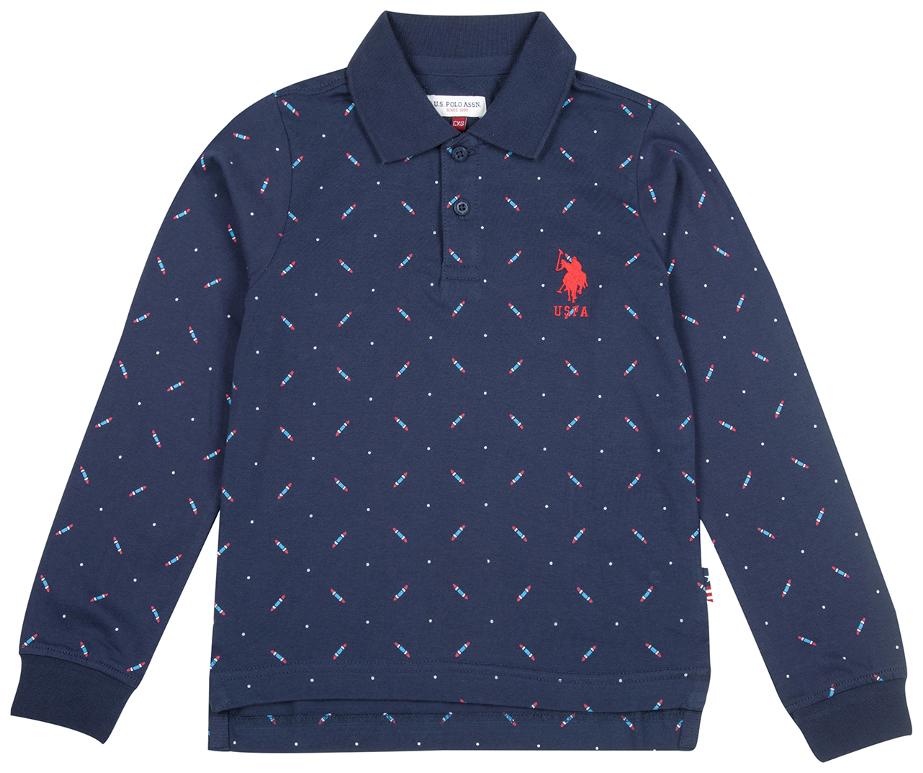 

U S Polo Assn Boy Cotton Solid T-shirt - Blue