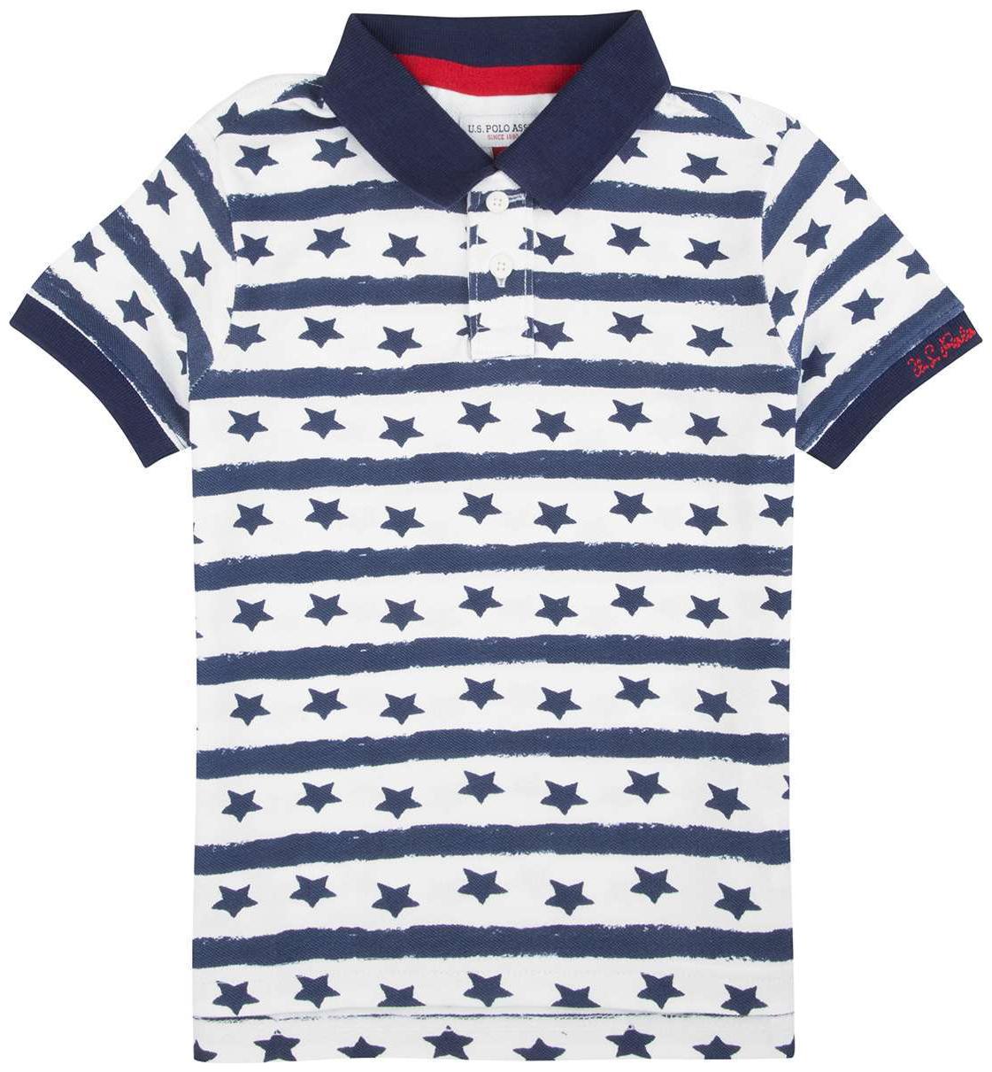 

U S Polo Assn Boy Cotton Printed T-shirt - White