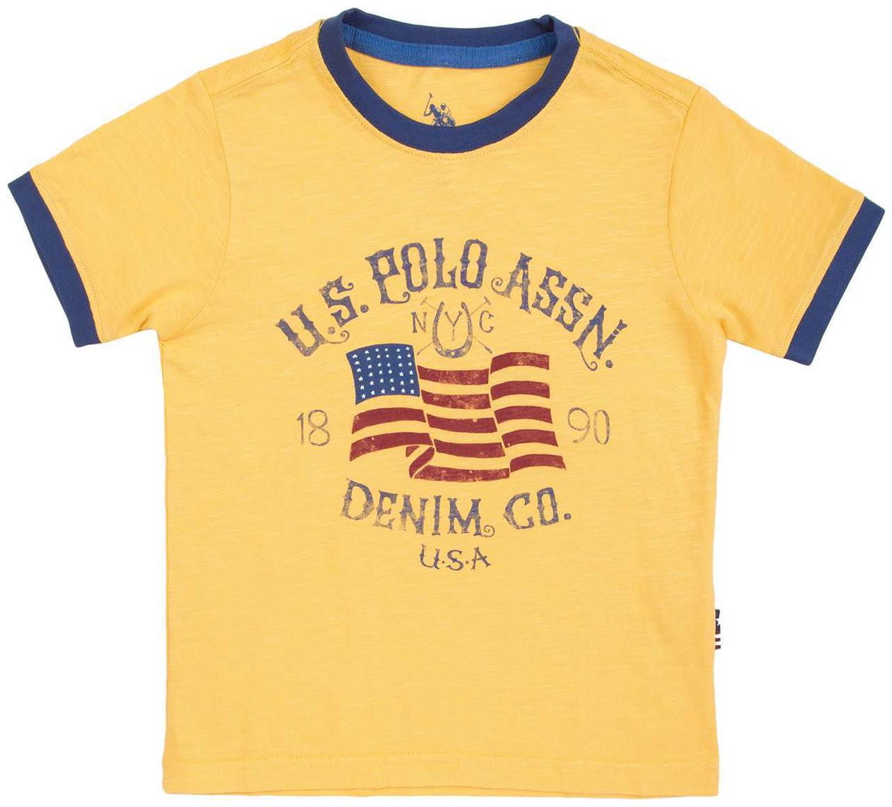 

U S Polo Assn Boy Cotton Printed T-shirt - Yellow