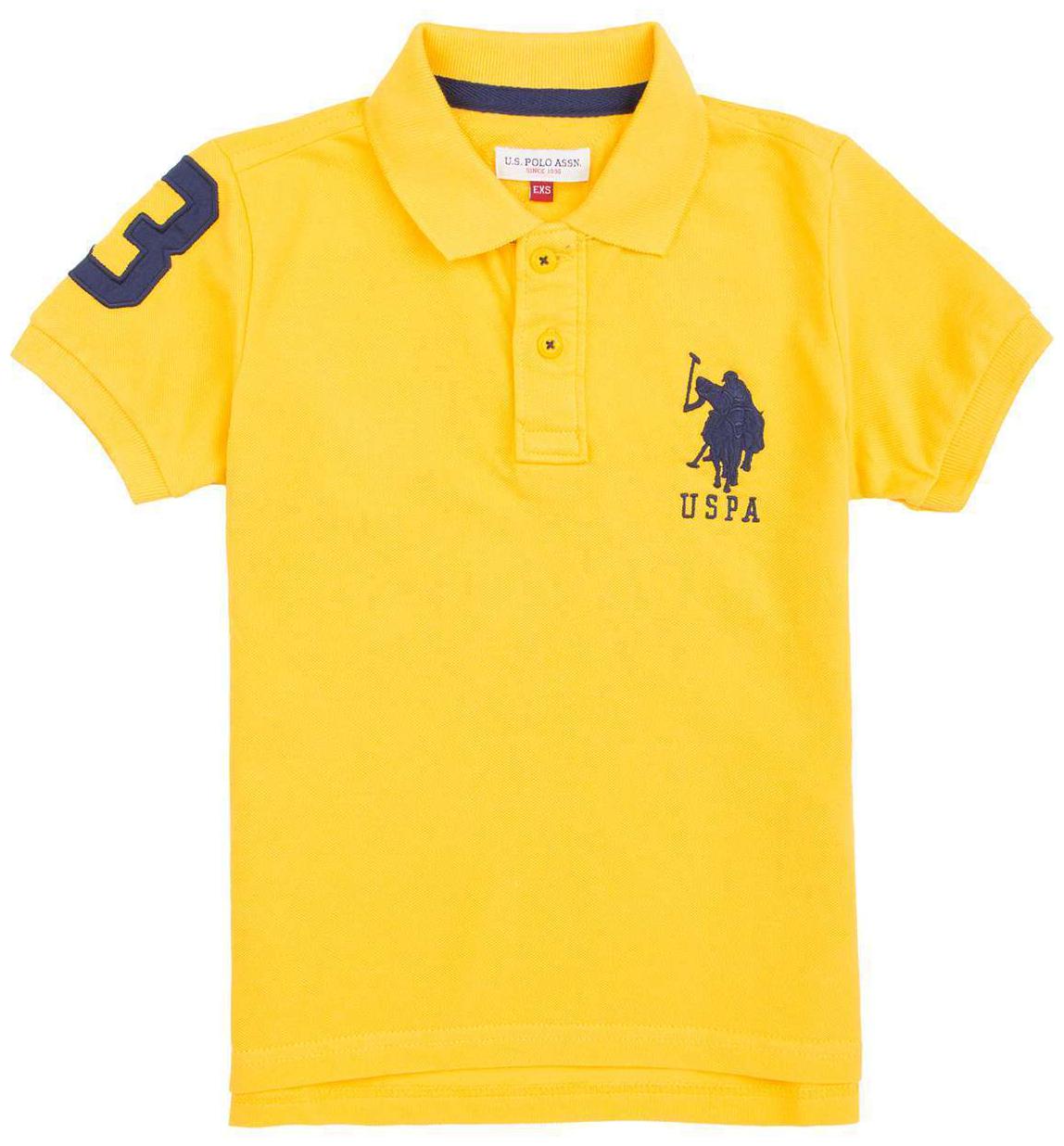 

U S Polo Assn Boy Cotton Solid T-shirt - Yellow
