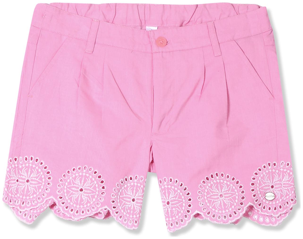 

U S Polo Assn Girl Cotton Embroidered Regular shorts - Pink