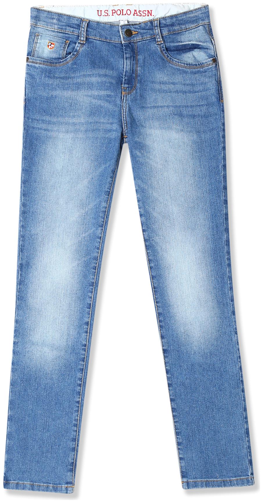 

U S Polo Assn Baby boy Cotton Solid Jeans - Blue