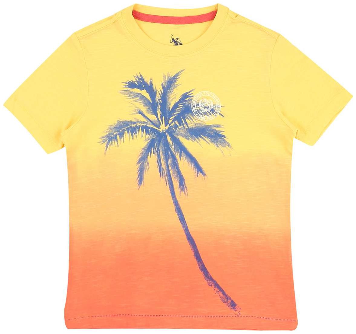 

U S Polo Assn Boy Cotton Tie dye T-shirt - Yellow