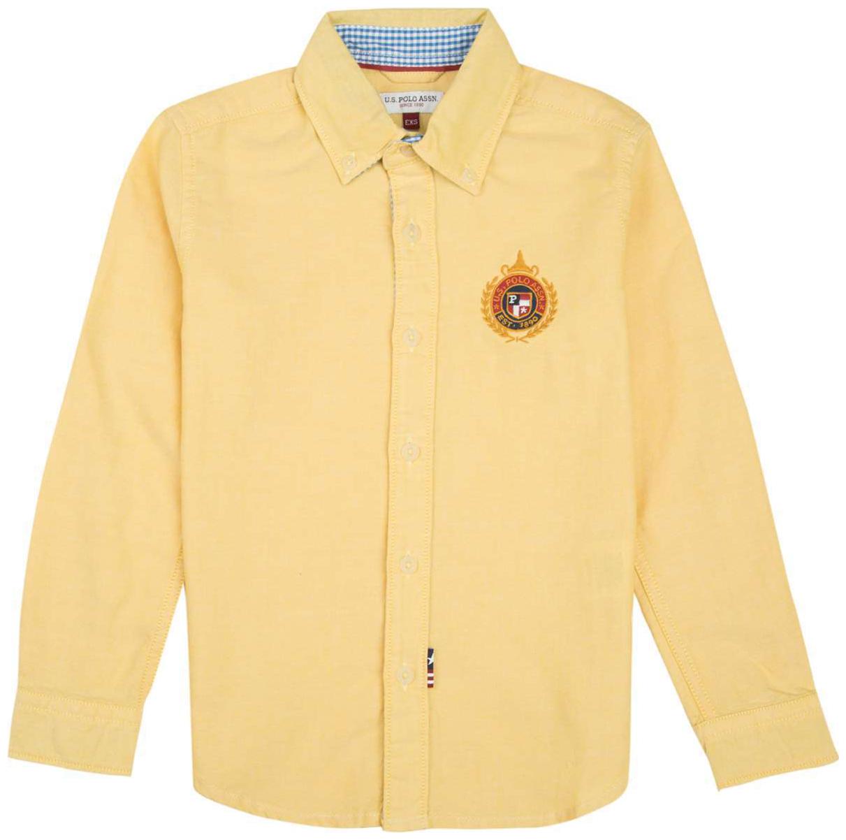 

U S Polo Assn Boy Cotton Solid Shirt Yellow