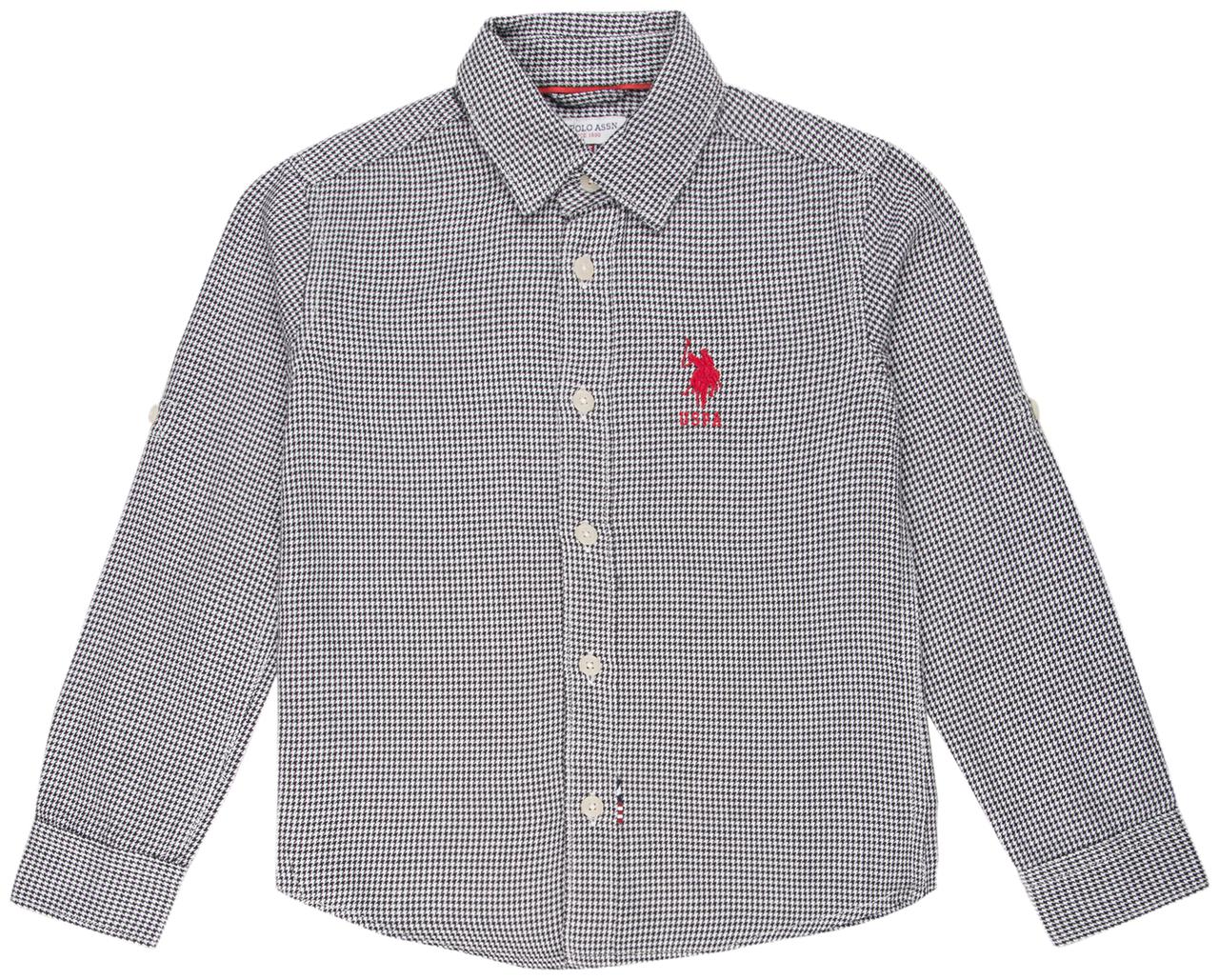 

U S Polo Assn Boy Cotton Solid Shirt White
