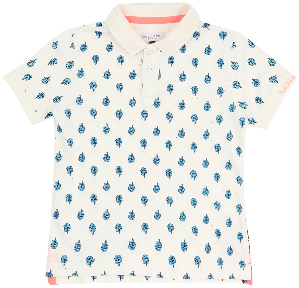 

U S Polo Assn Boy Cotton Printed T-shirt - White