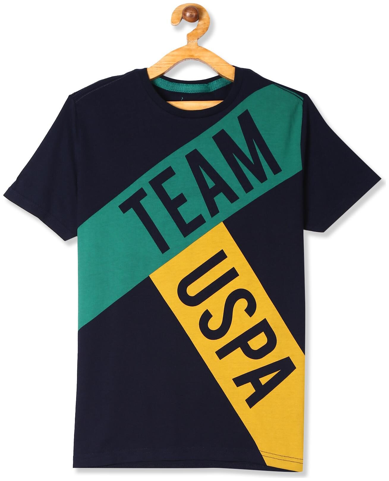 

U S Polo Assn Boy Cotton Striped T-shirt - Blue