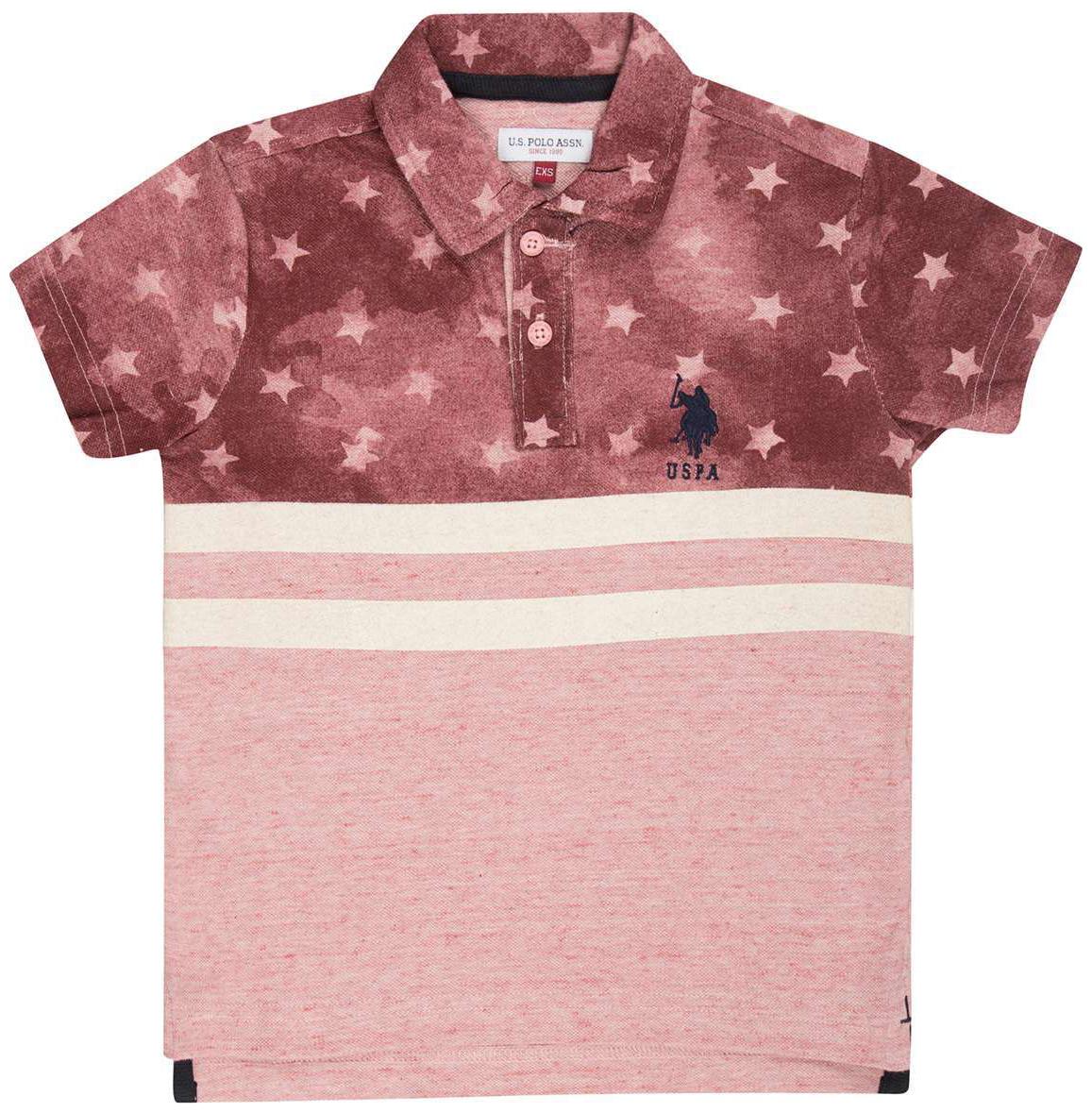 

U S Polo Assn Boy Cotton Solid T-shirt - Pink
