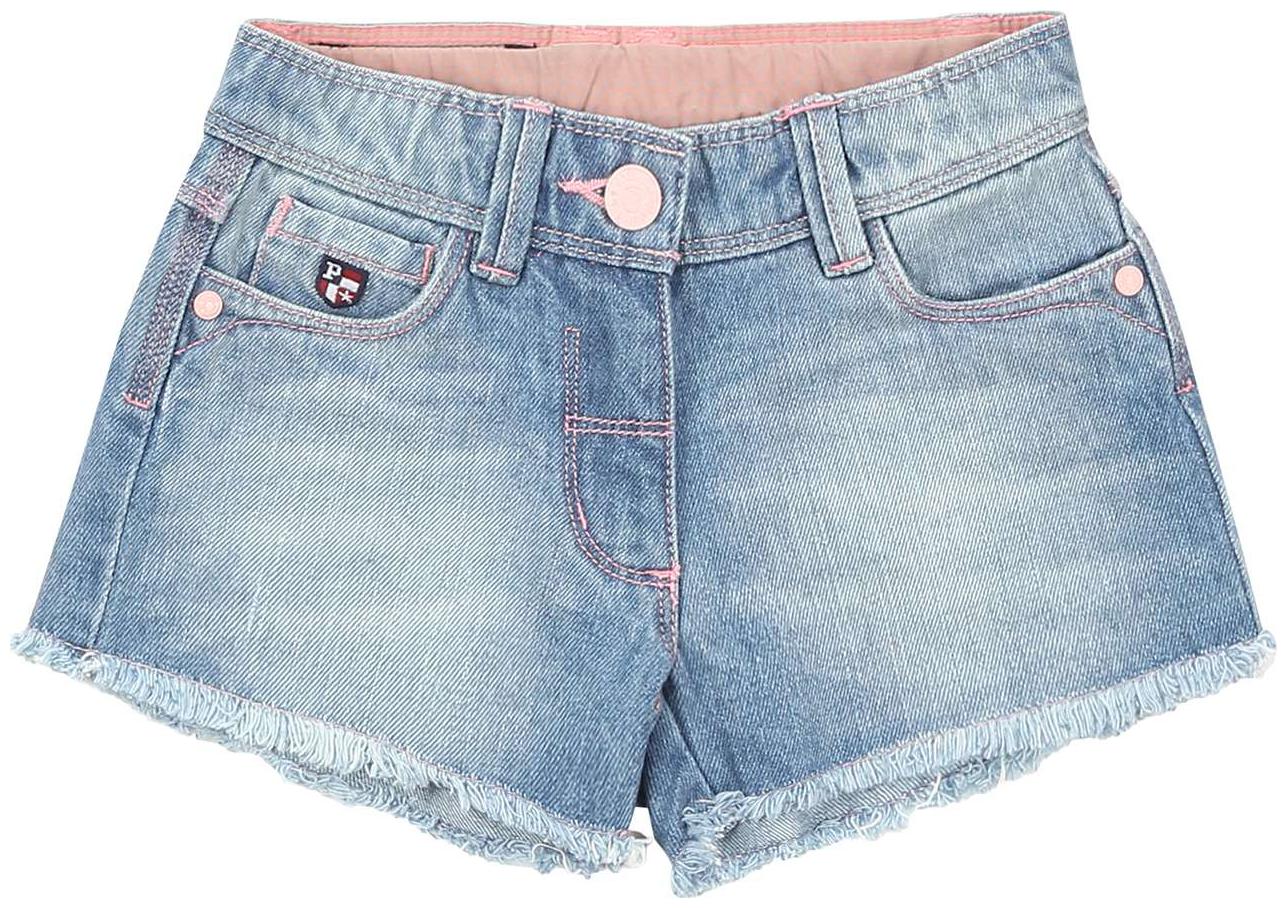 

U S Polo Assn Girl Cotton Acid wash Regular shorts - Blue