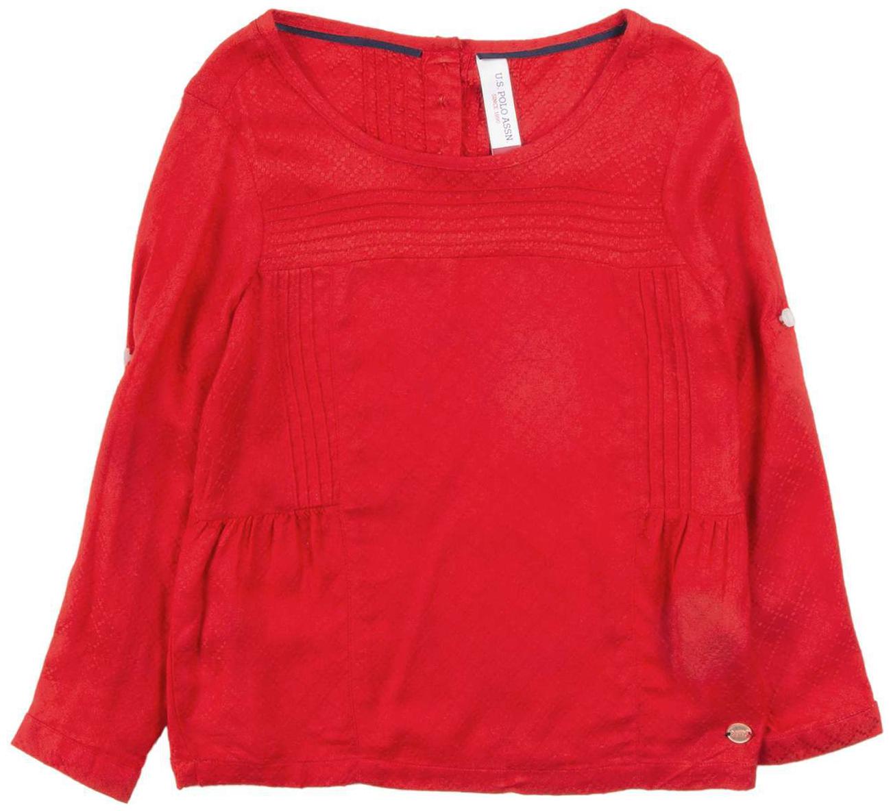

U S Polo Assn Girl Rayon Solid Top - Red