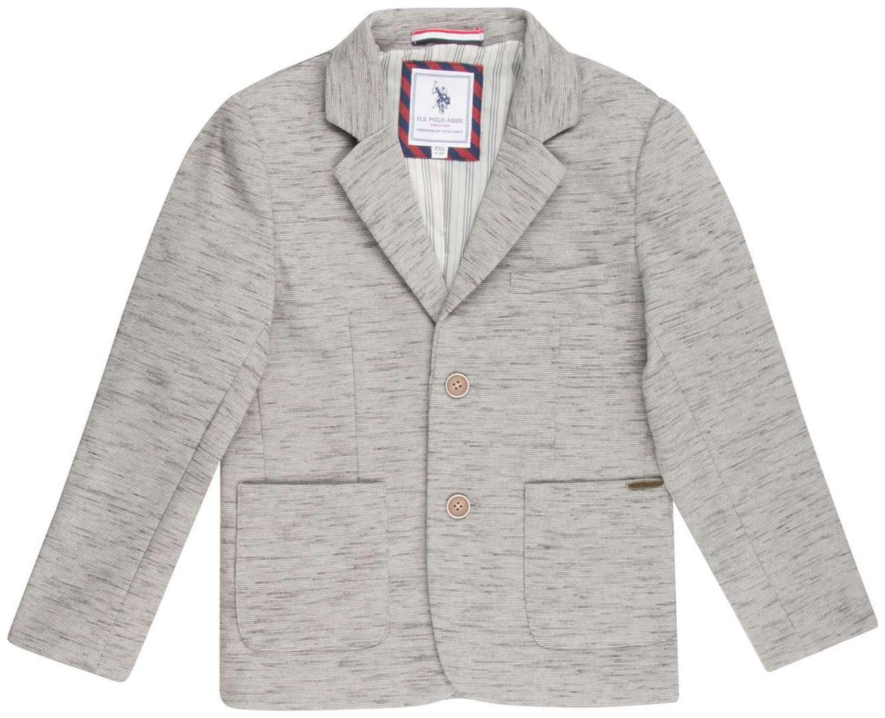 

U S Polo Assn Boy Polyester Solid Kurta pyjama set - Grey