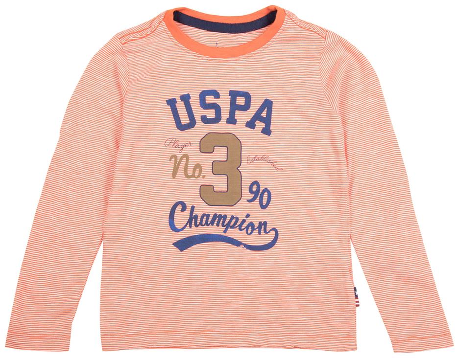 

U S Polo Assn Boy Cotton Printed T-shirt - Orange