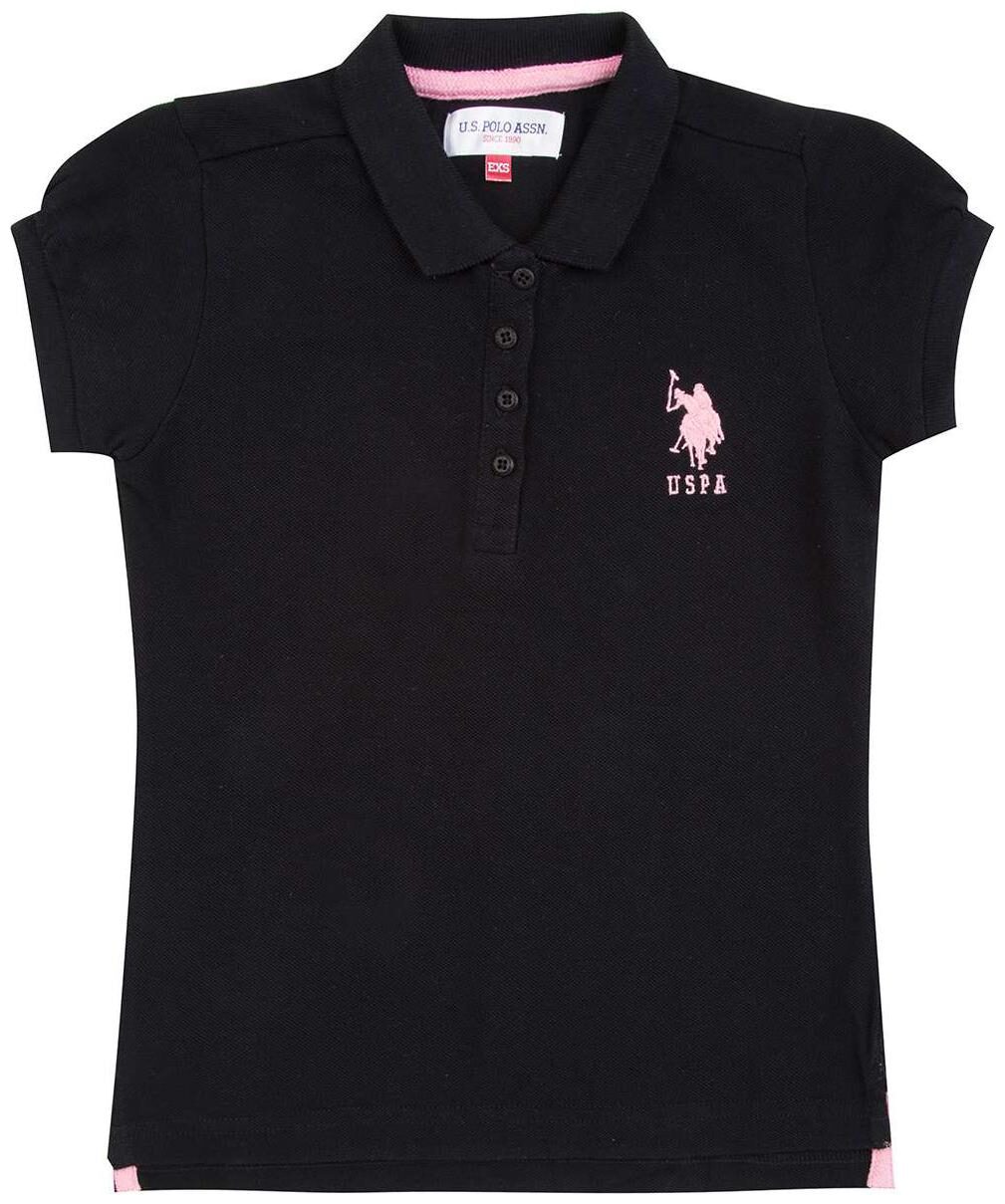 

U S Polo Assn Girl Cotton Solid Shirt - Black
