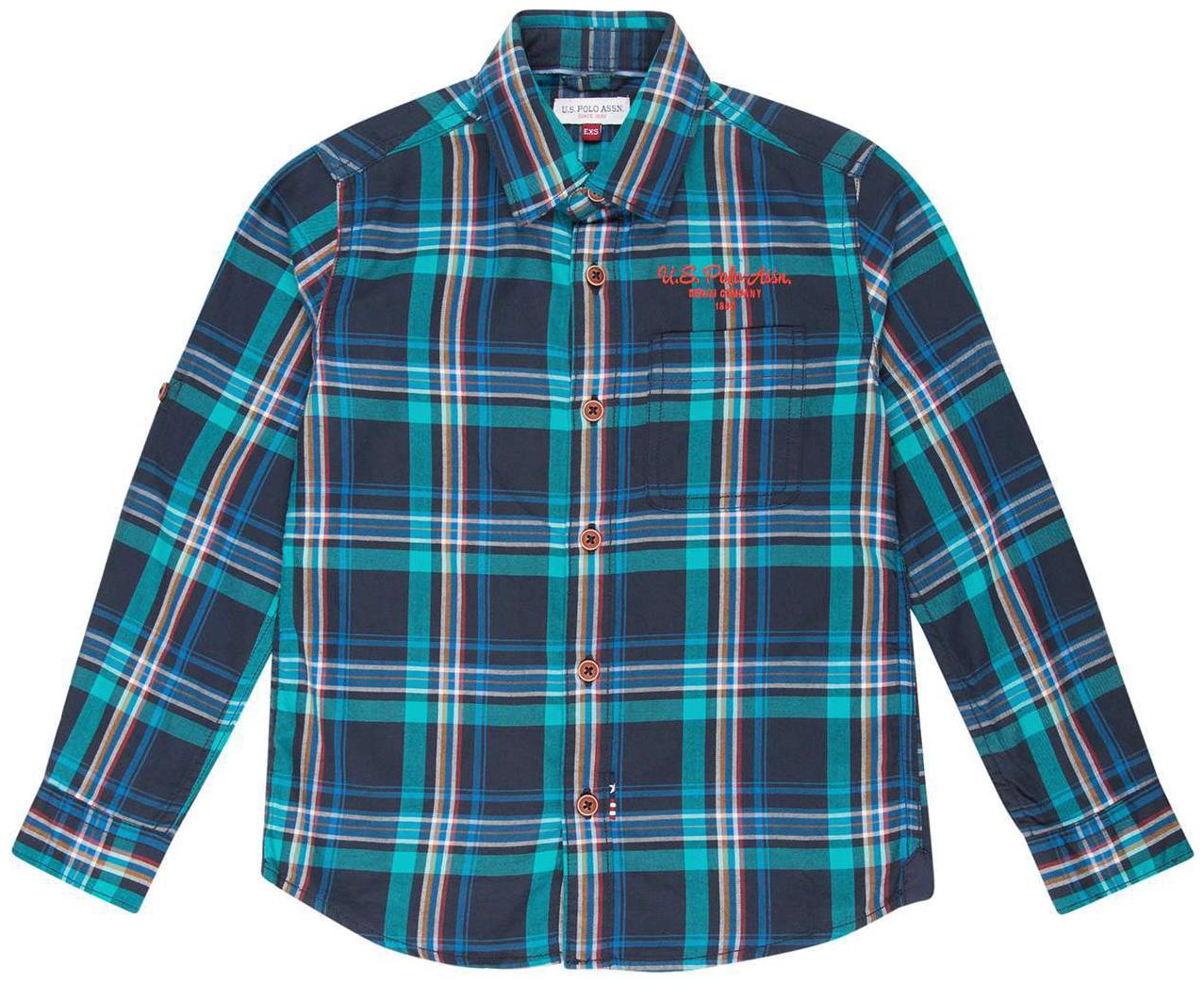 

U S Polo Assn Boy Cotton Checked Shirt Multi