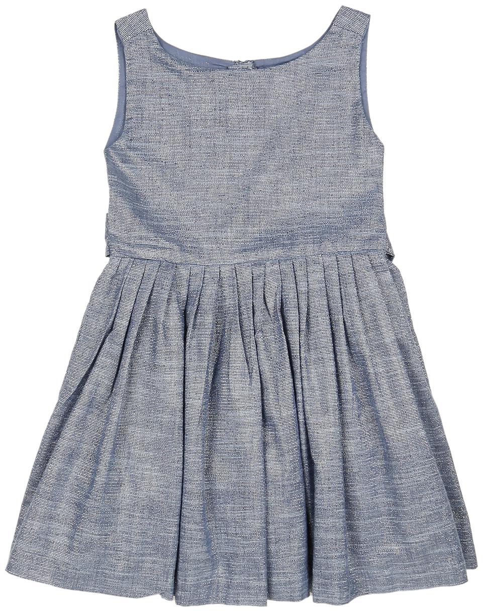 

U S Polo Assn Blue Cotton Sleeveless Knee Length Princess Frock ( Pack of 1 )