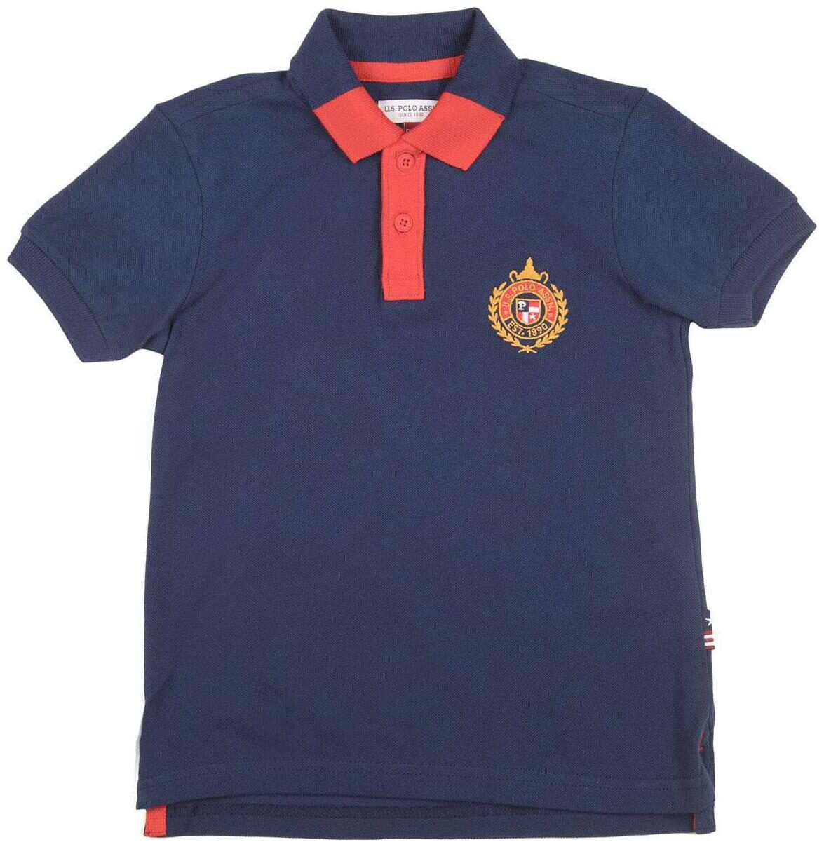 

U S Polo Assn Boy Cotton Solid T-shirt - Blue