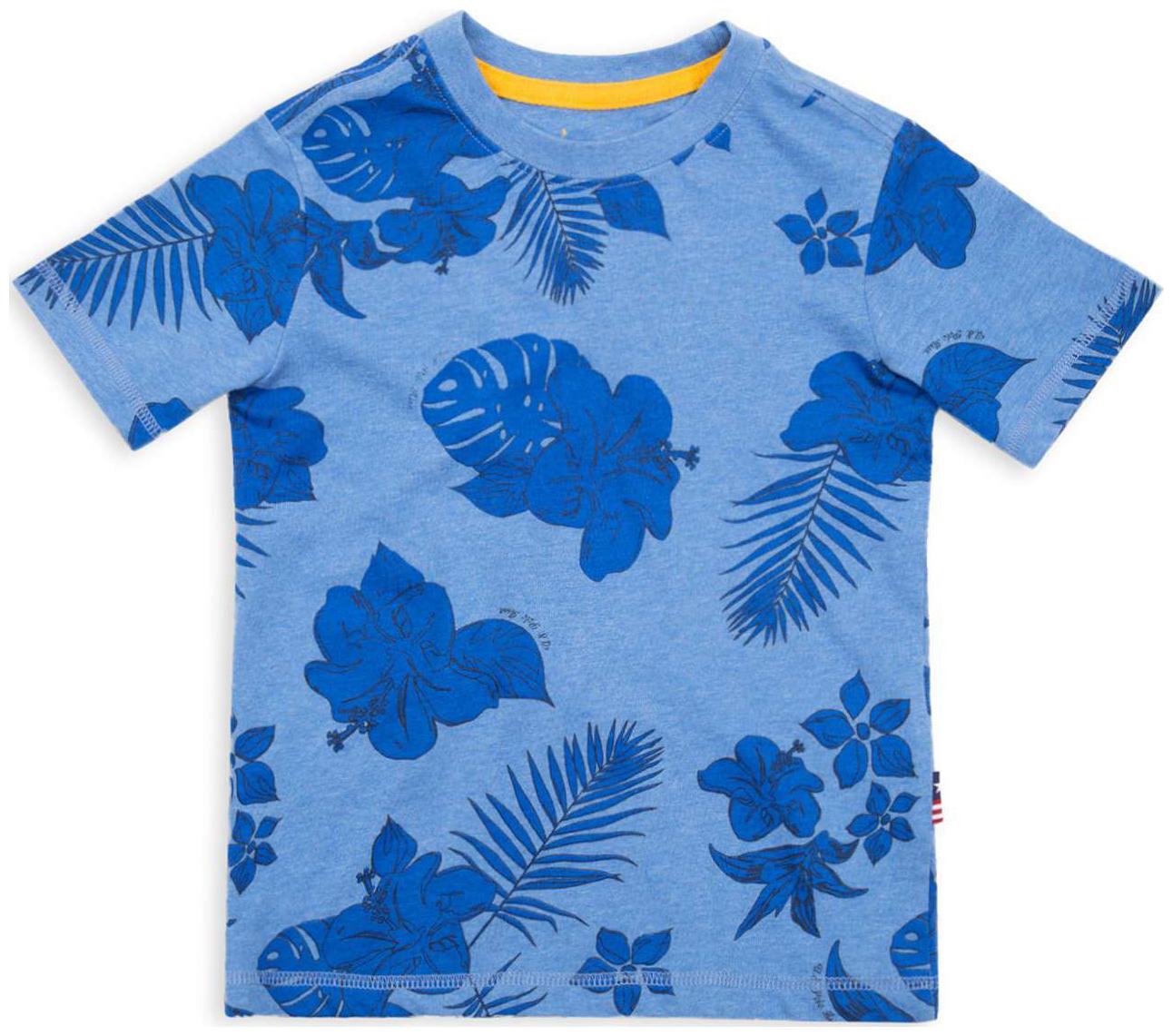 

U S Polo Assn Boy Cotton Printed T-shirt - Blue