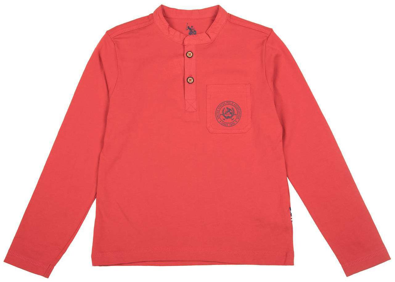

U S Polo Assn Boy Cotton Solid T-shirt - Red