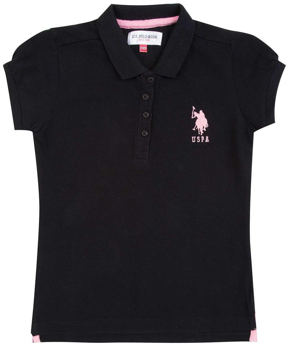 

U S Polo Assn Girl Cotton Solid Shirt - Black