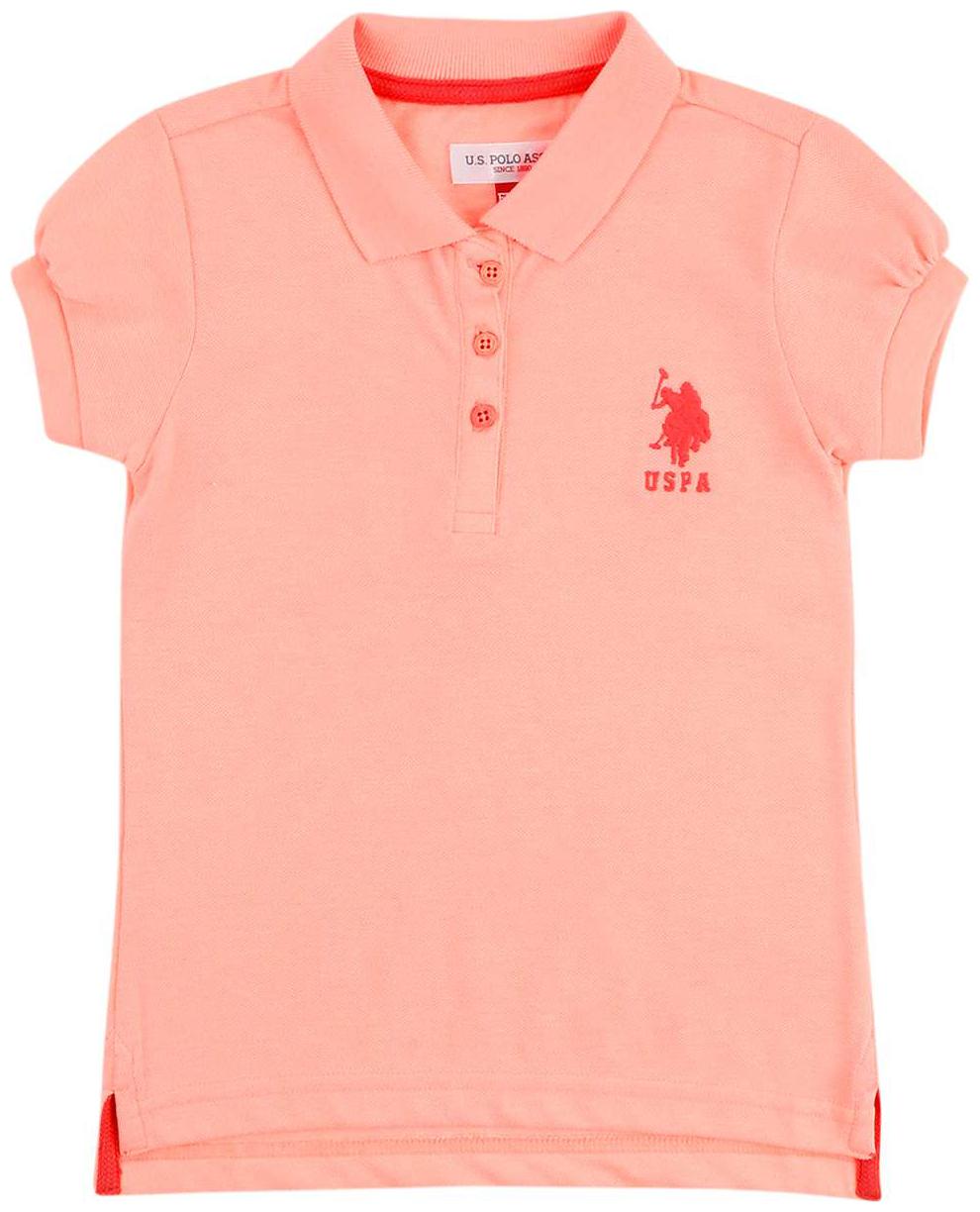 

U S Polo Assn Girl Georgette Solid Shirt - Pink