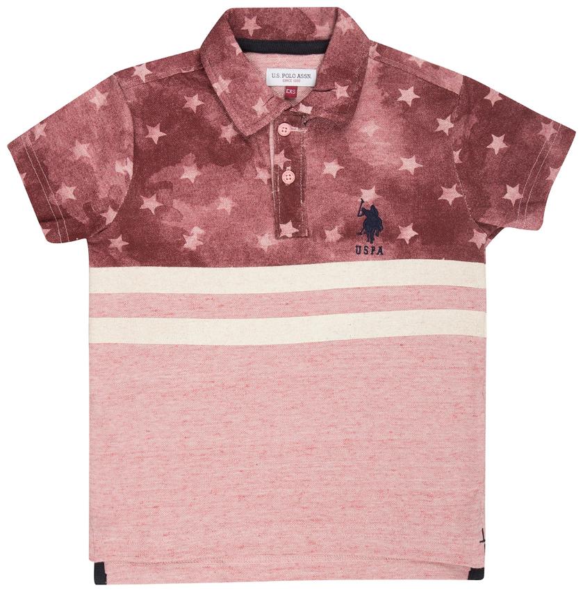 

U S Polo Assn Boy Cotton Solid T-shirt - Pink