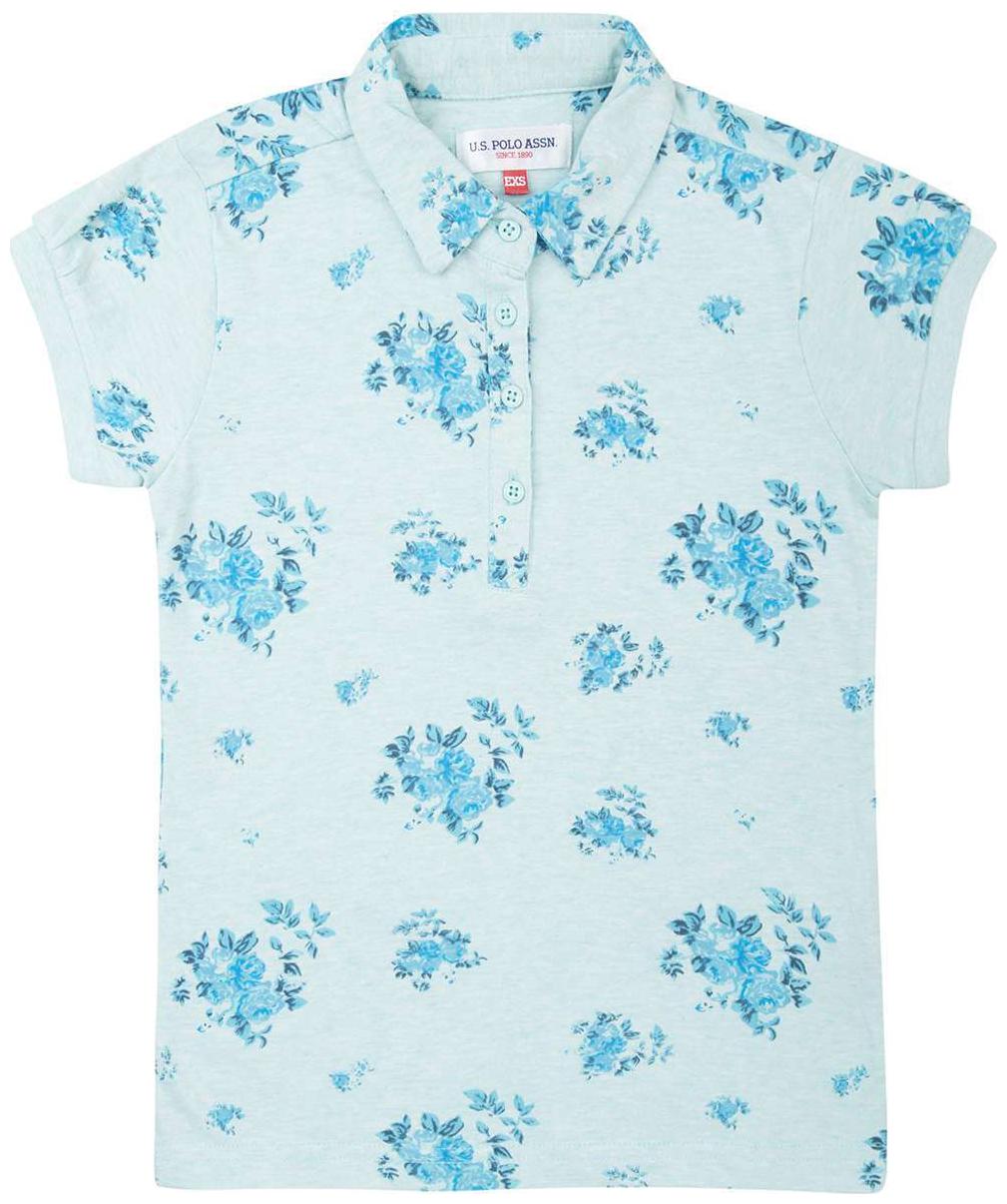 

U S Polo Assn Girl Cotton Printed Shirt - Blue