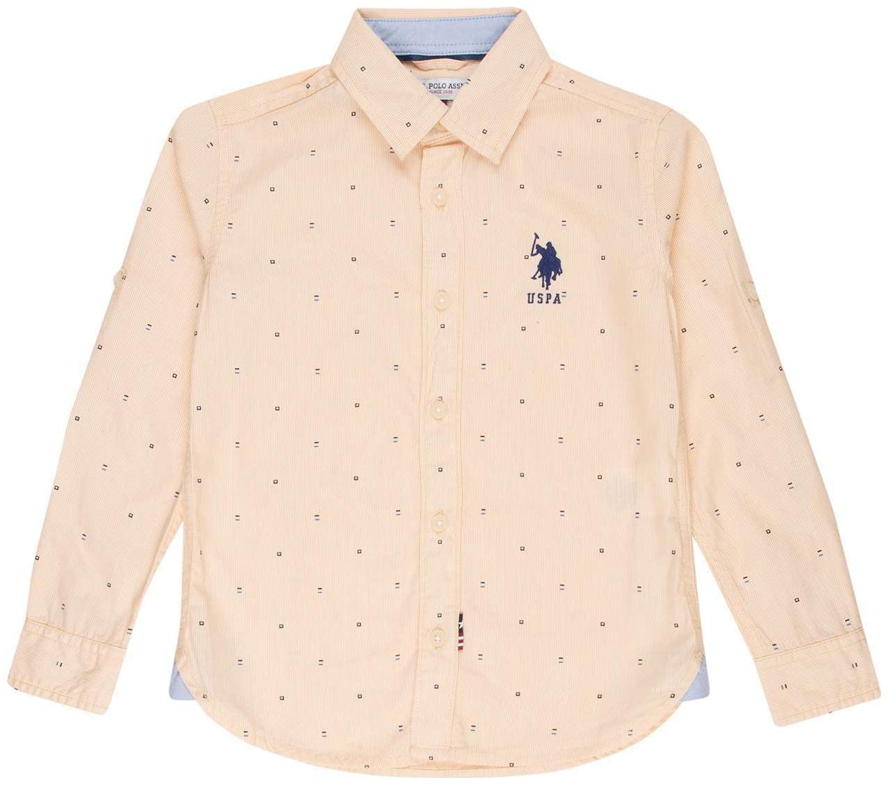 

U S Polo Assn Boy Cotton Printed Shirt Yellow