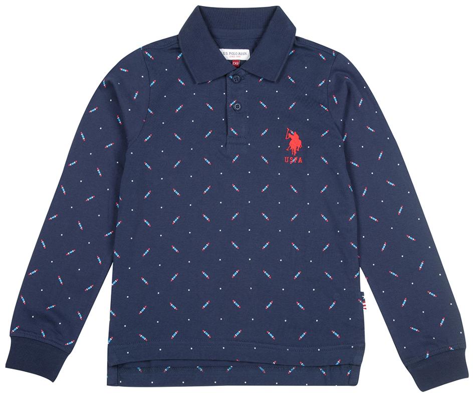 

U S Polo Assn Boy Cotton Printed T-shirt - Blue