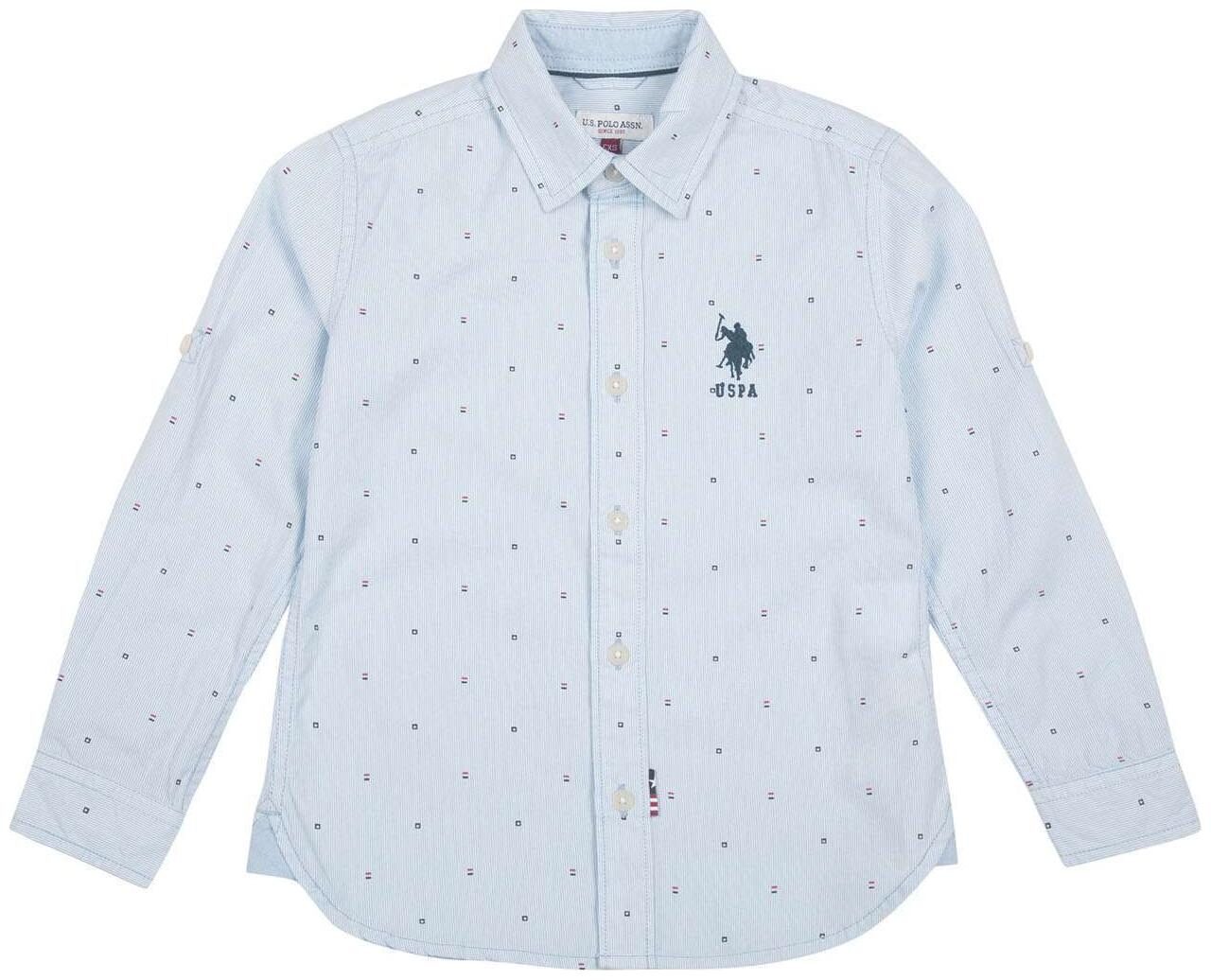 

U S Polo Assn Boy Cotton Striped Shirt Blue