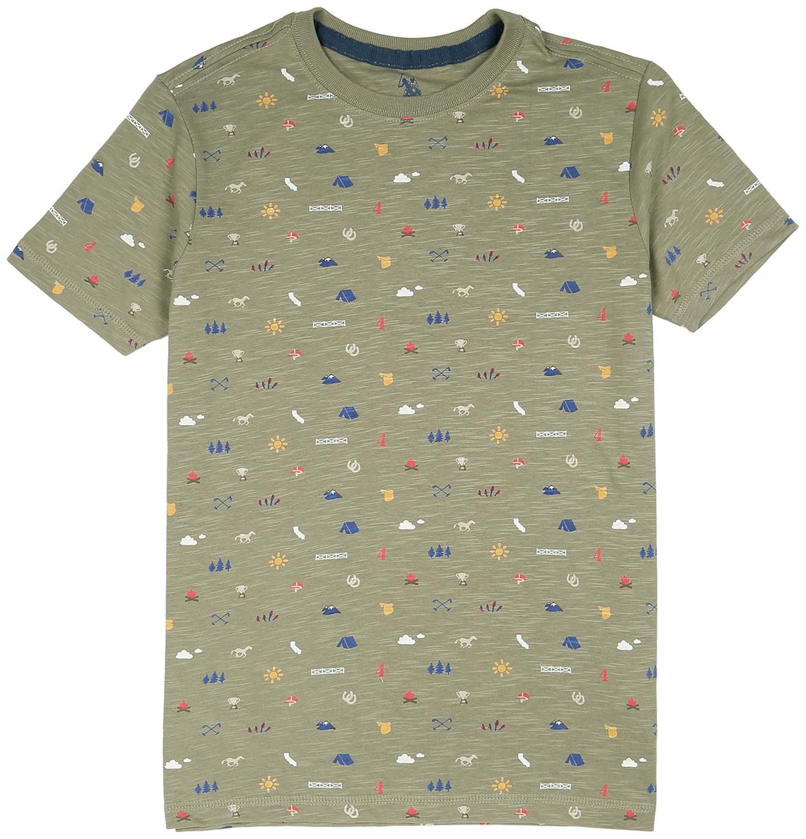 

U S Polo Assn Boy Cotton Printed T-shirt - Green
