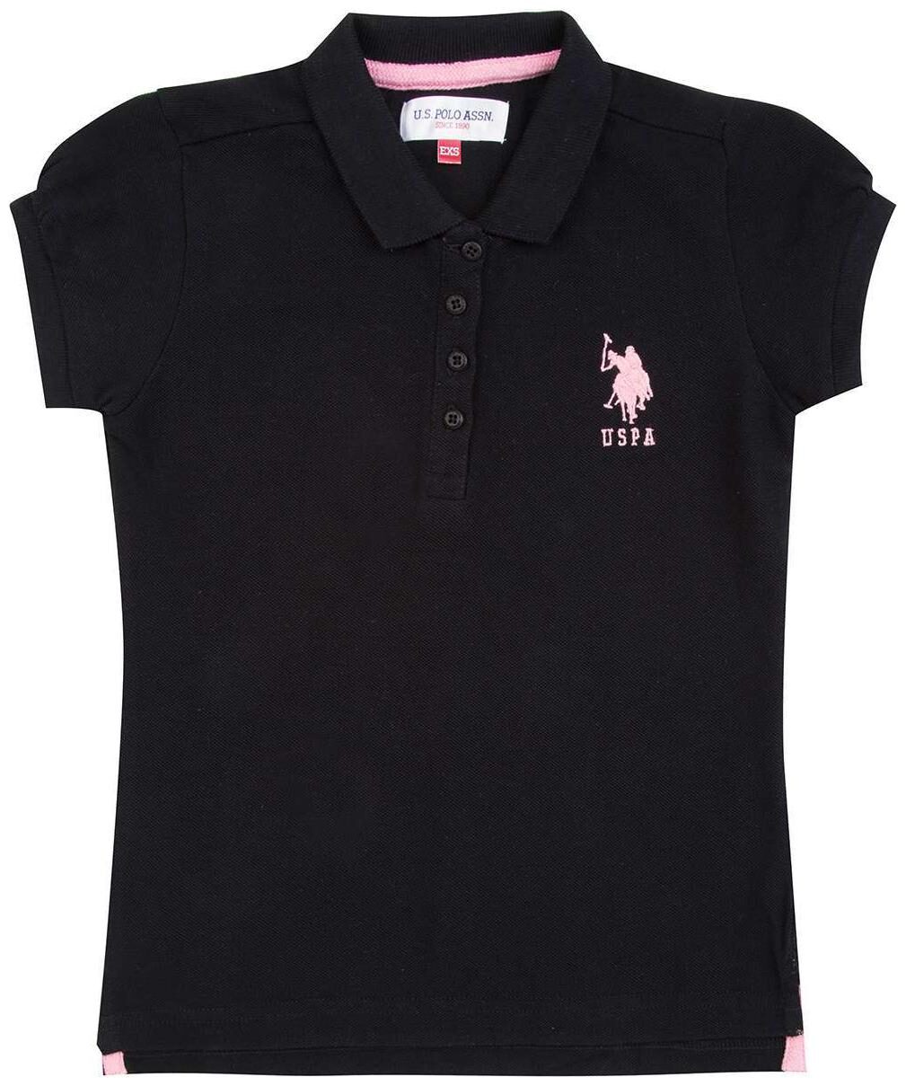 

U S Polo Assn Girl Cotton Solid Shirt - Black