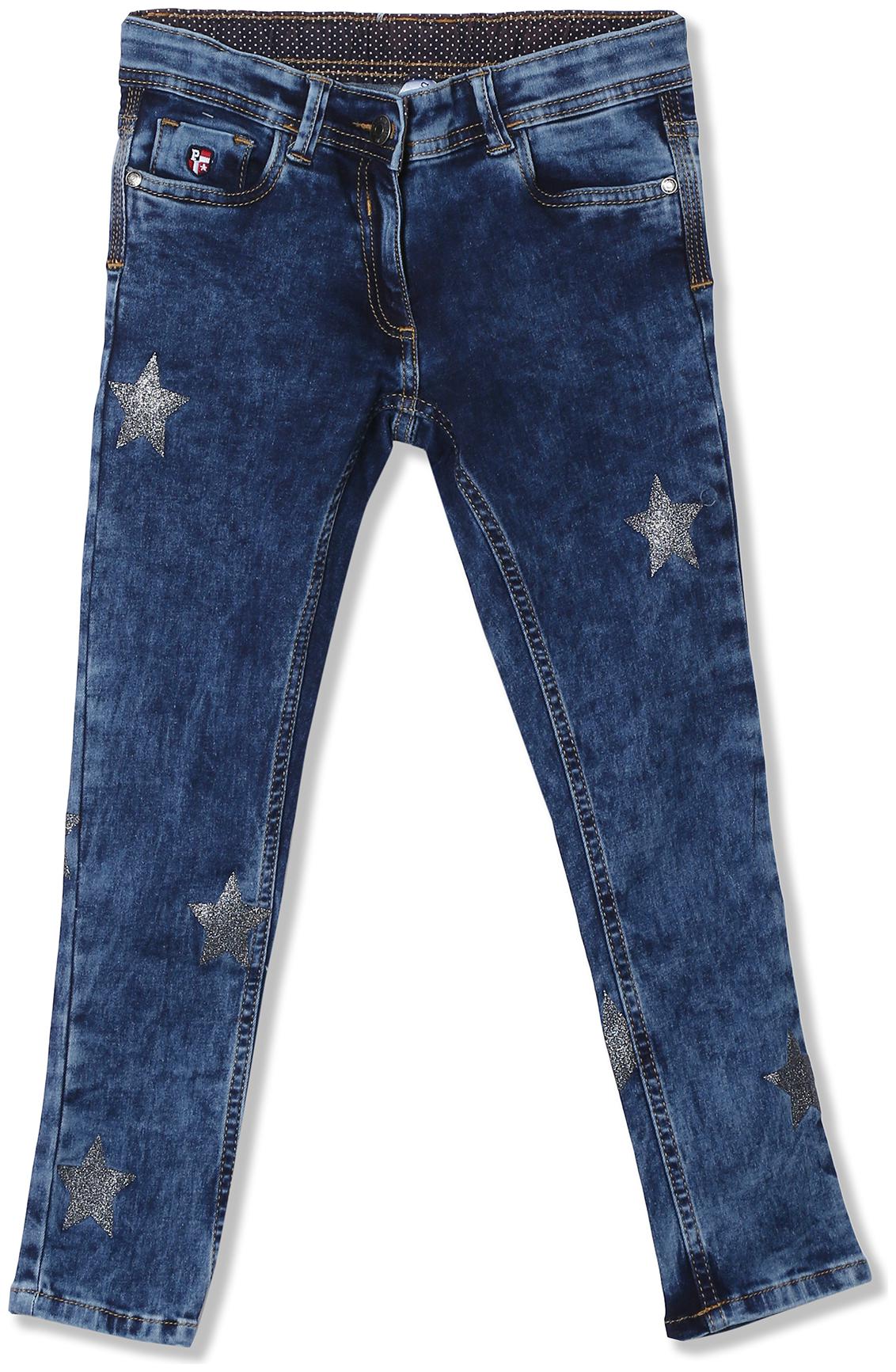 

U S Polo Assn Baby boy Cotton Solid Jeans - Blue