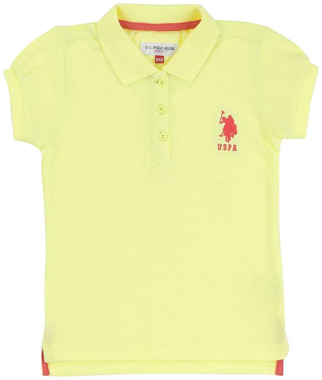 

U S Polo Assn Girl Cotton Solid Shirt - Yellow