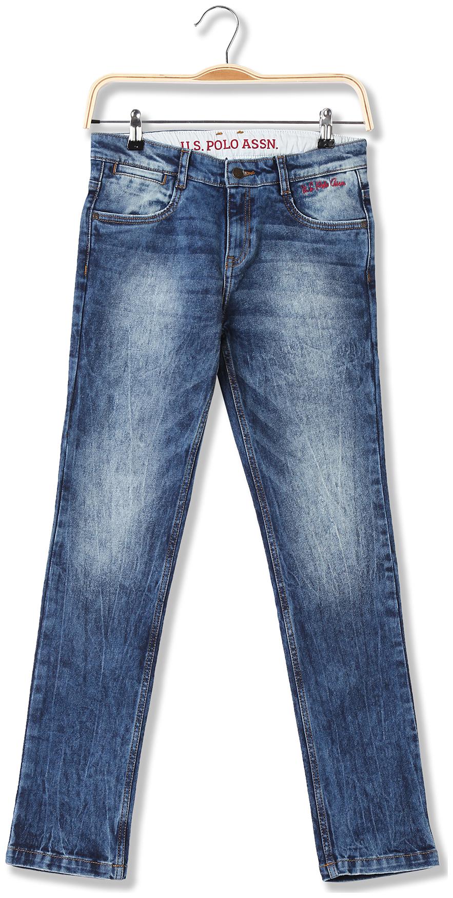 

U S Polo Assn Kids Boys Slim Fit Stone Wash Jeans