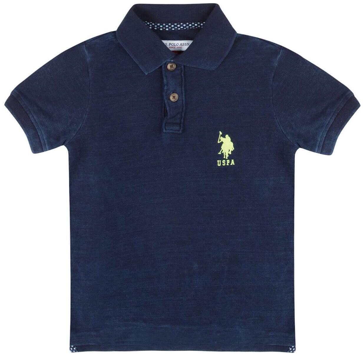 

U S Polo Assn Boy Cotton Solid T-shirt - Blue