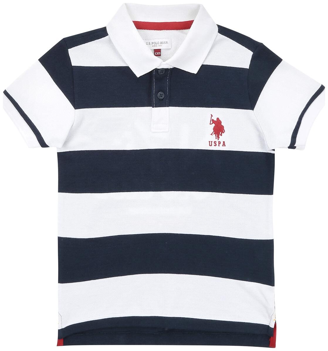 

U S Polo Assn Boy Cotton Striped T-shirt - Blue
