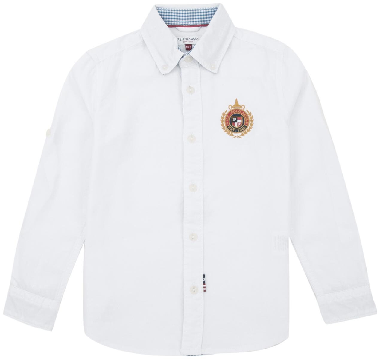

U S Polo Assn Boy Cotton Solid Shirt White