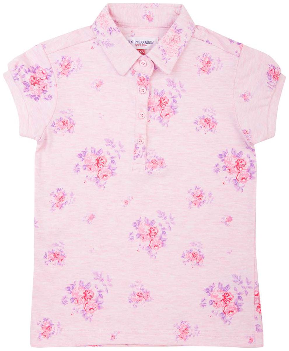 

U S Polo Assn Girl Cotton Printed Shirt - Pink