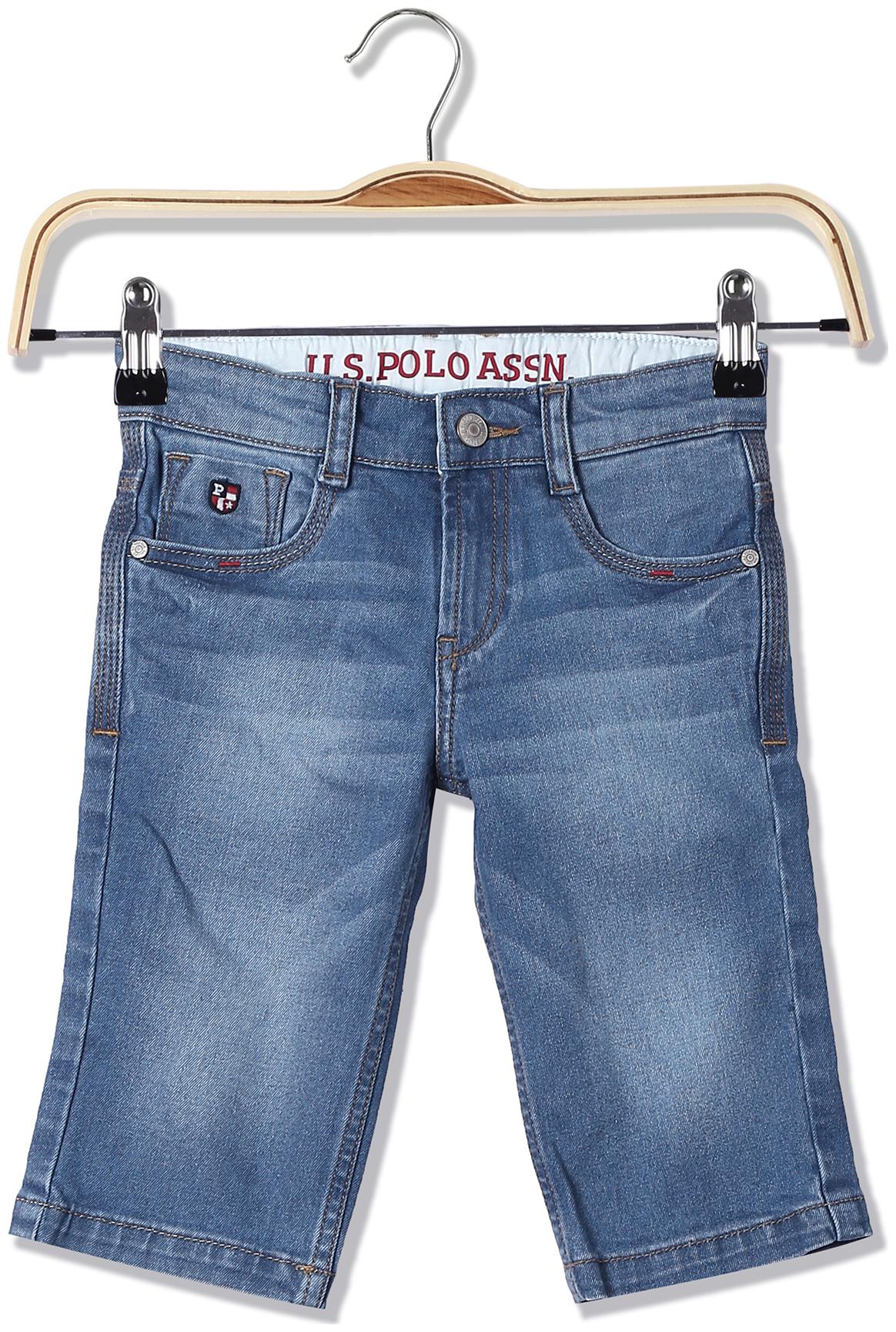 

U S Polo Assn Kids Boys Slim Fit Denim Shorts