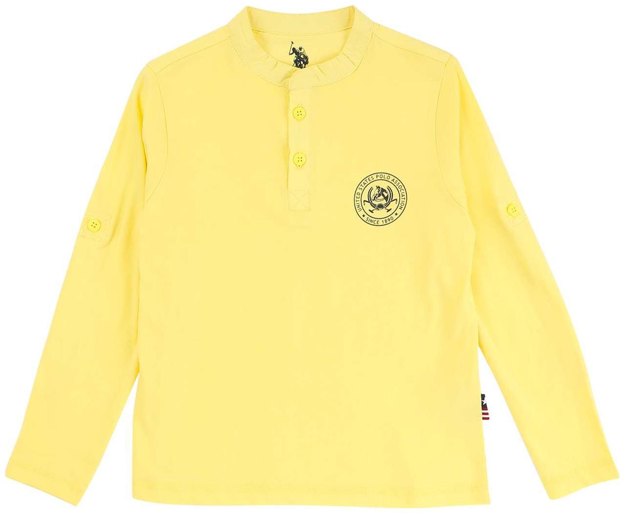 

U S Polo Assn Boy Cotton Solid T-shirt - Yellow
