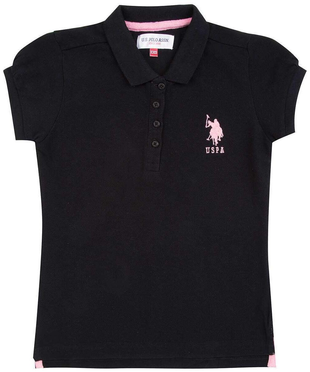 

U S Polo Assn Girl Cotton Solid Shirt - Black