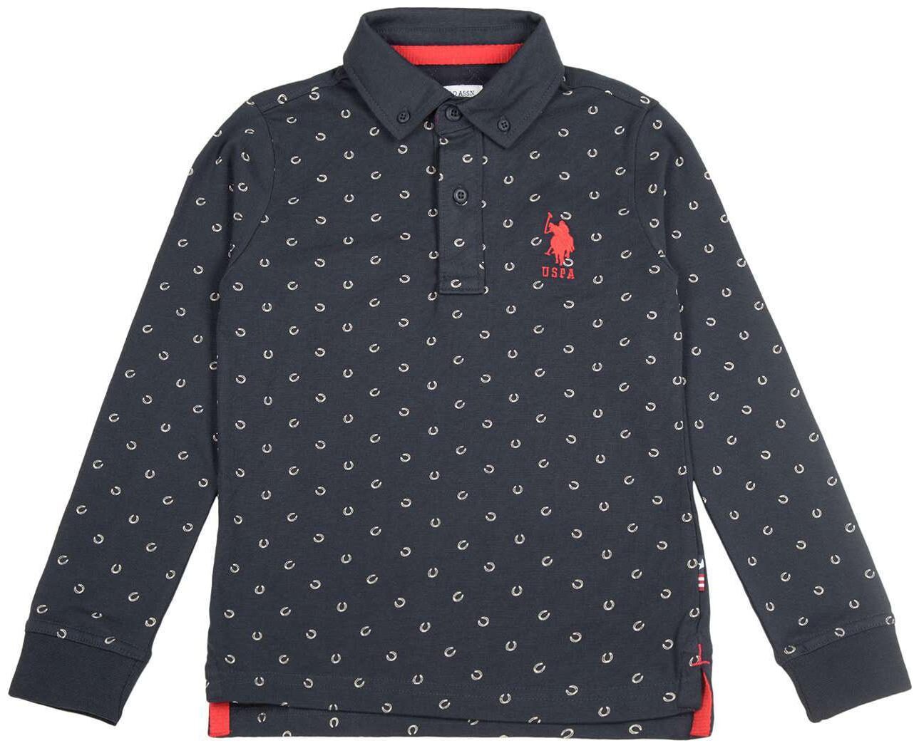 

U S Polo Assn Boy Cotton Printed T-shirt - Blue