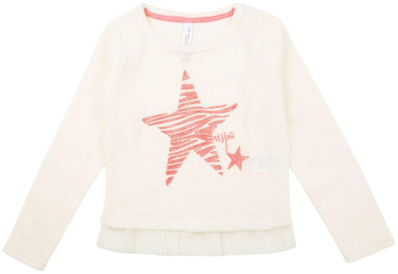 

U S Polo Assn Girl Acrylic Solid Top - White