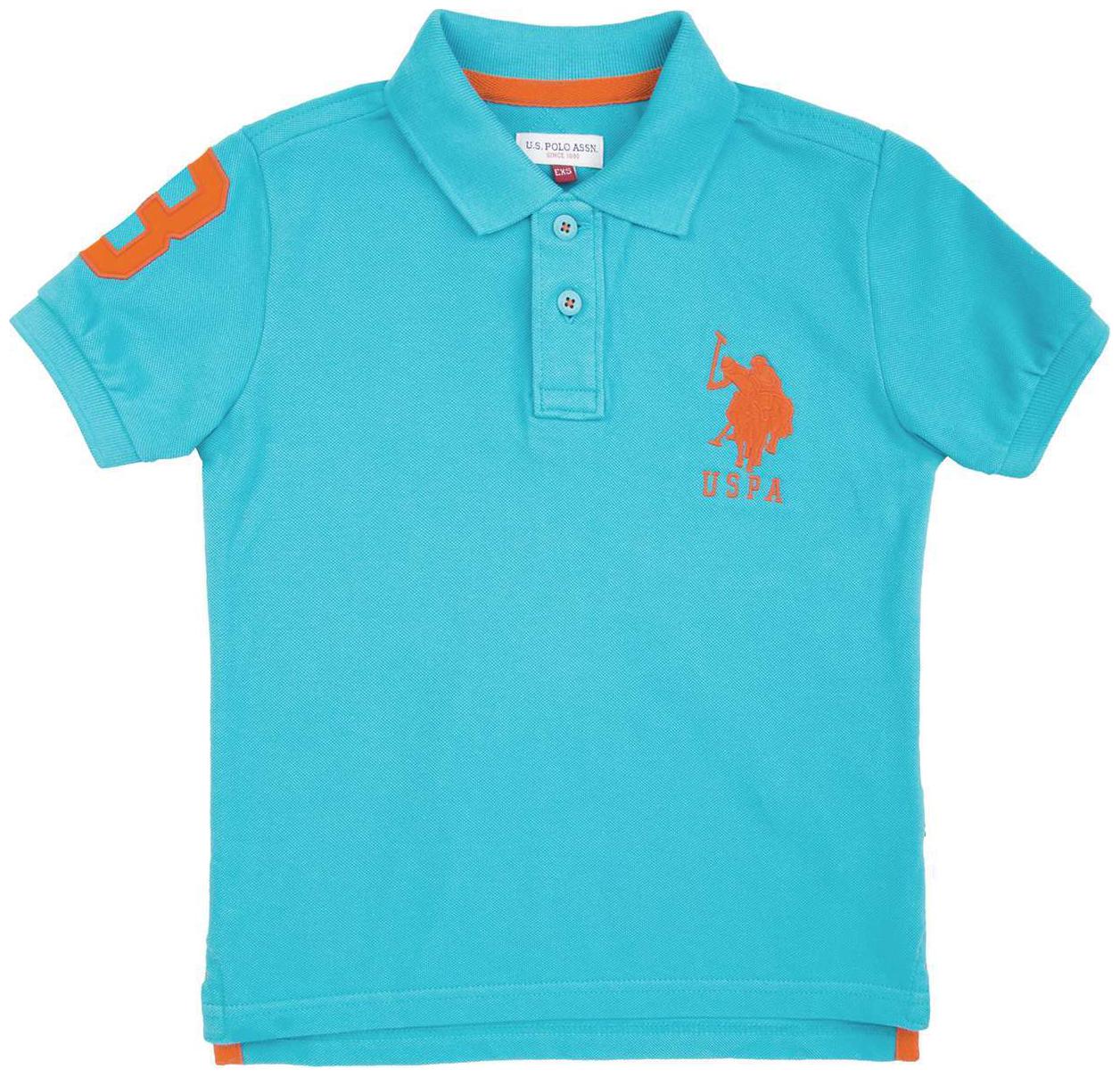 

U S Polo Assn Boy Cotton Solid T-shirt - Blue