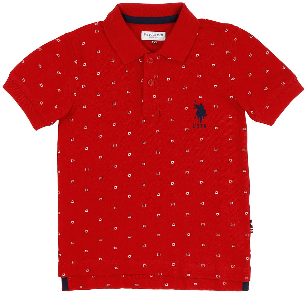 

U S Polo Assn Boy Cotton Printed T-shirt - Red