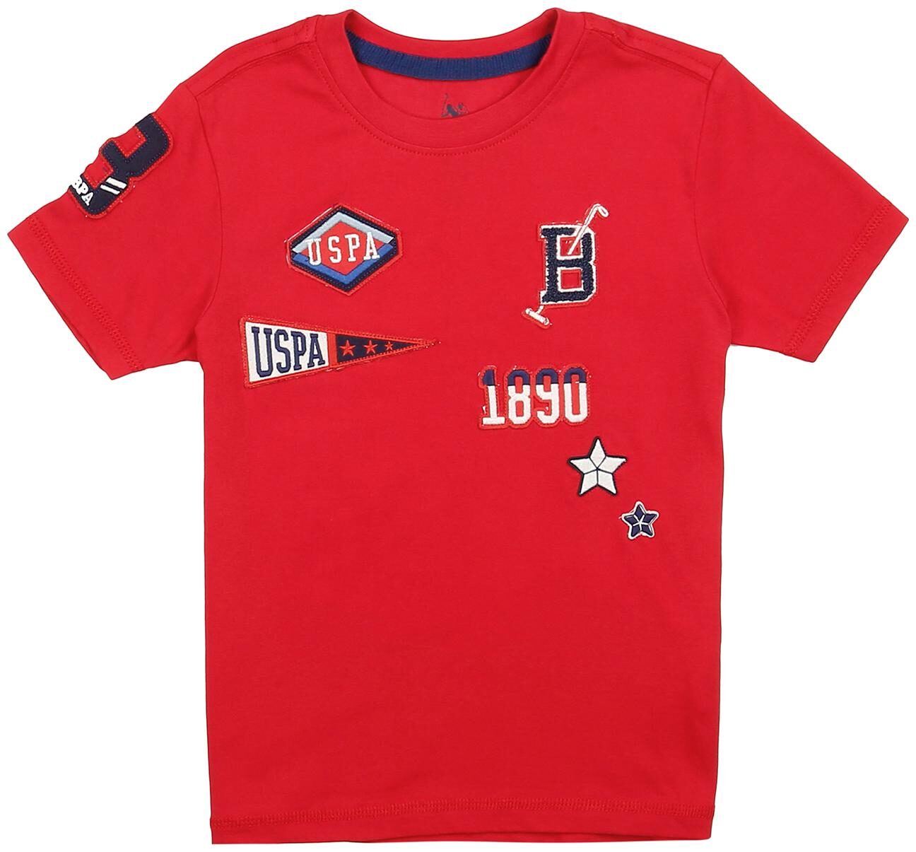 

U S Polo Assn Boy Cotton Printed T-shirt - Red