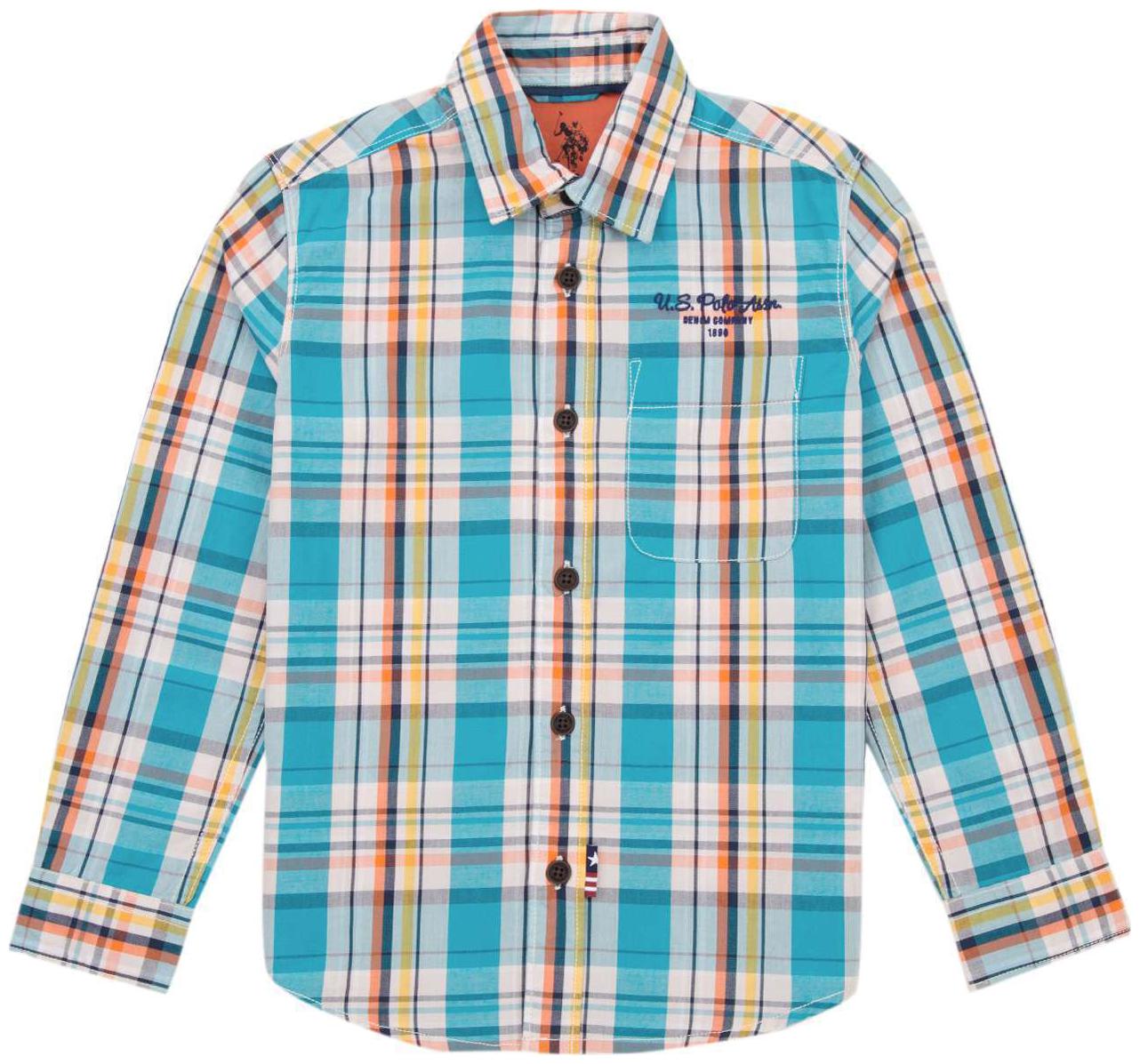 

U S Polo Assn Boy Cotton Checked Shirt Multi